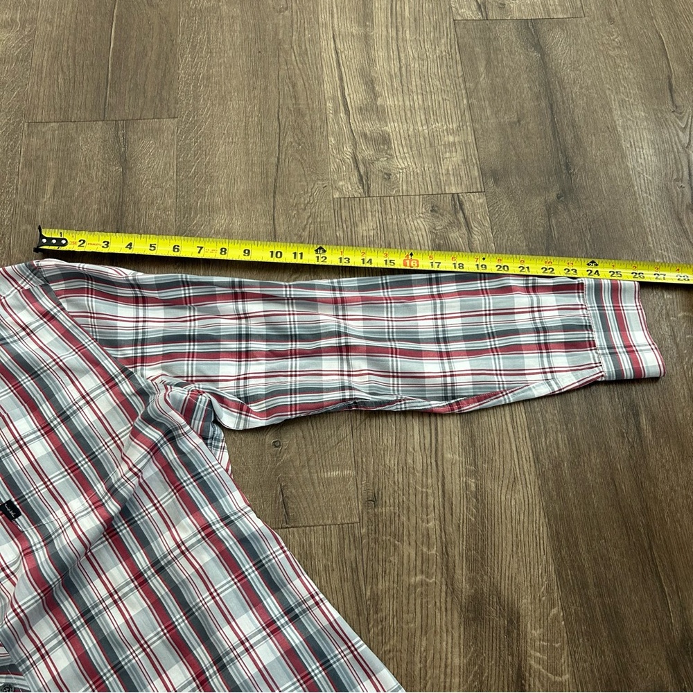 Travis Matthew Red And Grey Button Up Sz Extra La… - image 7